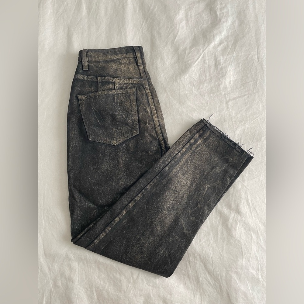 Free People x We The Free CRVY Georgine Foil Jeans - Picture 4 of 6